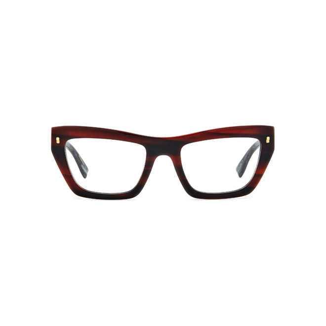 Óculos de Grau Dsquared2 D2 0153 K4G 5220 Acetato Vermelho Mesclado 2