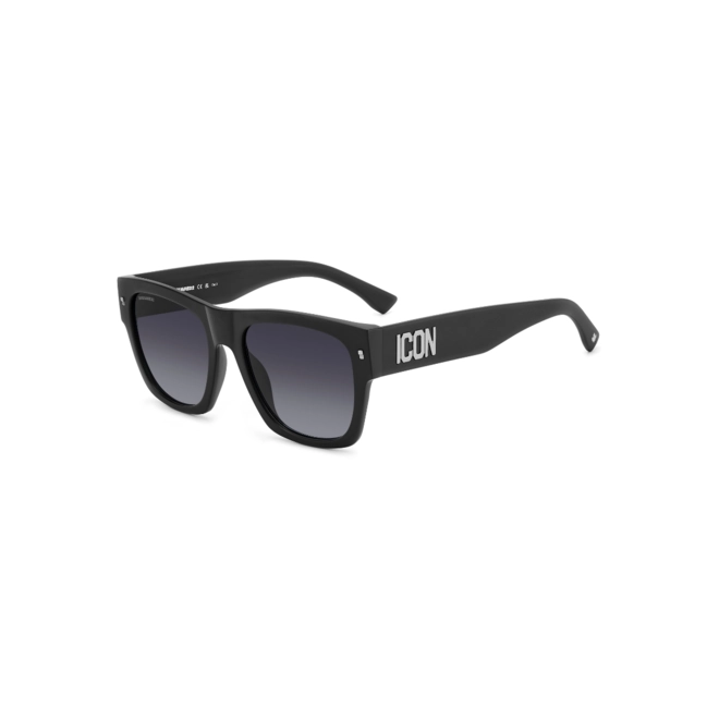 Óculos de Sol Dsquared2 ICON 0004/S P5I 559O Acetato Preto com lentes na cor Cinza Degradê 1
