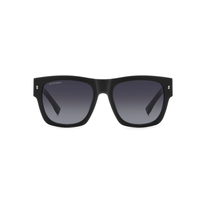 Óculos de Sol Dsquared2 ICON 0004/S P5I 559O Acetato Preto com lentes na cor Cinza Degradê 2