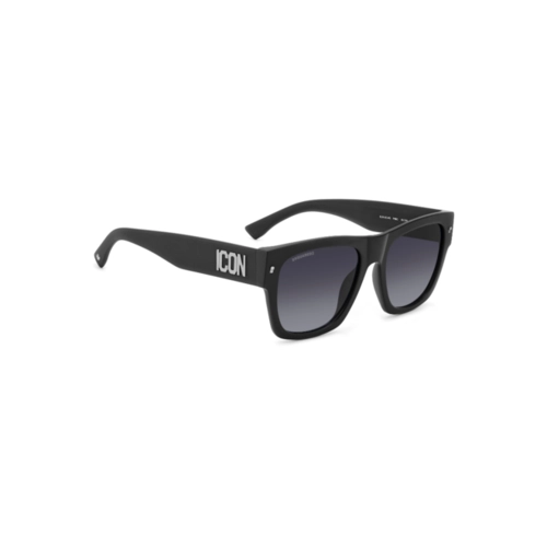 Óculos de Sol Dsquared2 ICON 0004/S P5I 559O Acetato Preto com lentes na cor Cinza Degradê
