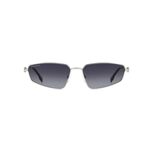 Óculos de Sol Dsquared2 ICON 0015/S 010 609O Metal Prateado com lentes na cor Cinza Degradê