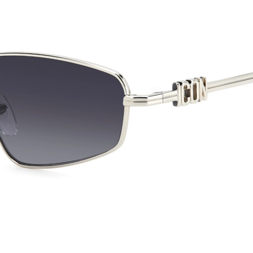 Óculos de Sol Dsquared2 ICON 0015/S 010 609O Metal Prateado com lentes na cor Cinza Degradê