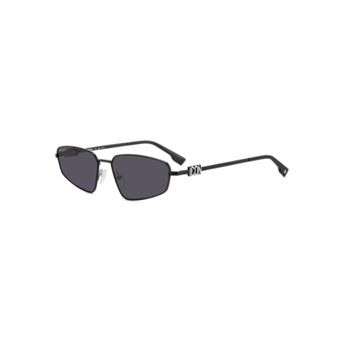 Óculos de Sol Dsquared2 ICON 0015/S 807 60IR Metal Preto com lentes na cor Cinza