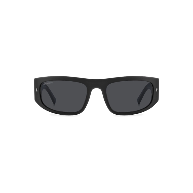 Óculos de Sol Dsquared2 ICON 0016/S 003 57IR Acetato Preto com lentes na cor Cinza 2