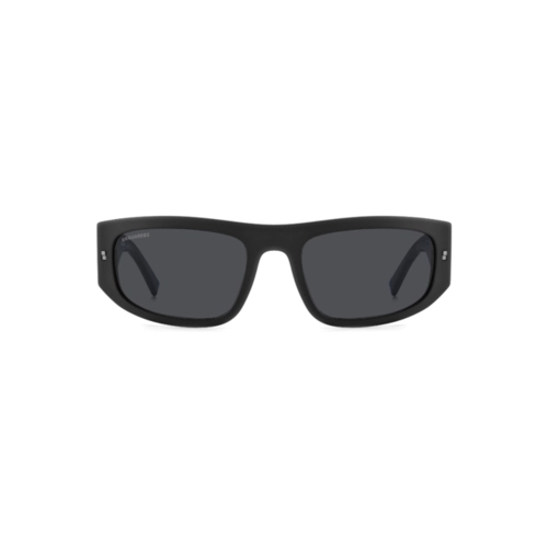 Óculos de Sol Dsquared2 ICON 0016/S 003 57IR Acetato Preto com lentes na cor Cinza