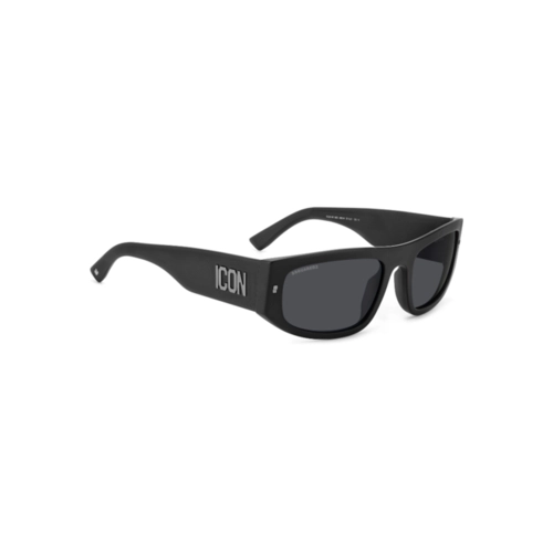 Óculos de Sol Dsquared2 ICON 0016/S 003 57IR Acetato Preto com lentes na cor Cinza