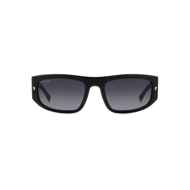 Óculos de Sol Dsquared2 ICON 0016/S 807 579O Acetato Preto com lentes na cor Cinza Degradê 2