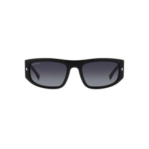 Óculos de Sol Dsquared2 ICON 0016/S 807 579O Acetato Preto com lentes na cor Cinza Degradê