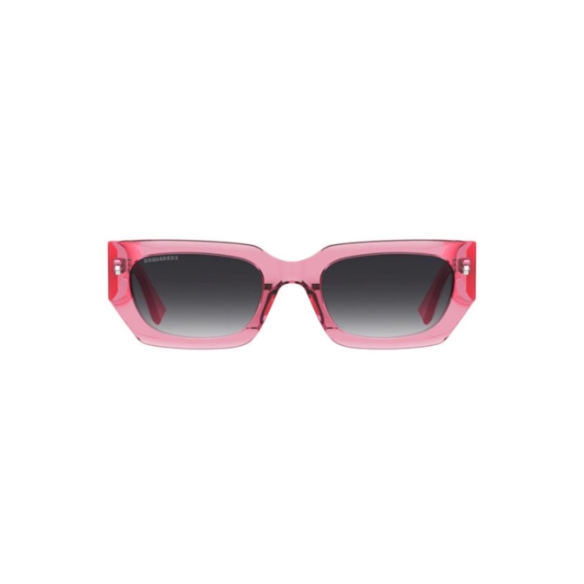 Óculos de Sol Dsquared2 ICON 0017/S 67T539O Acetato Rosa com lentes na cor Cinza Degradê 2