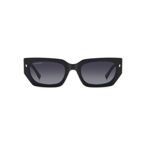 Óculos de Sol Dsquared2 ICON 0017/S 807 539O Acetato Preto com lentes na cor Cinza Degradê