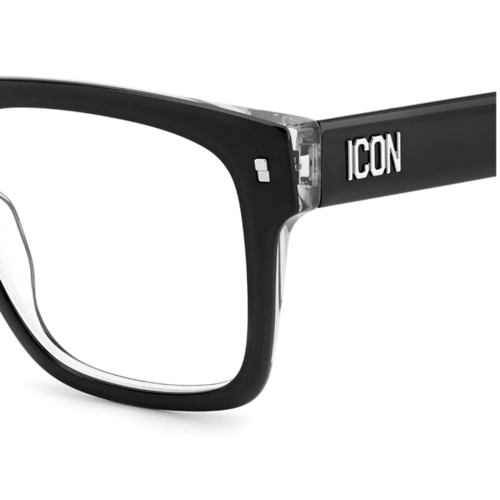 Óculos de Grau Dsquared2 ICON 0018 7C55418 Acetato Preto