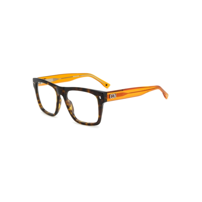 Óculos de Grau Dsquared2 ICON 0018 L9G 5218 Acetato Marrom Mesclado e Laranja 1