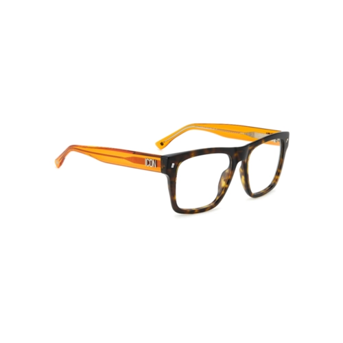 Óculos de Grau Dsquared2 ICON 0018 L9G 5418 Acetato Marrom Mesclado e Laranja