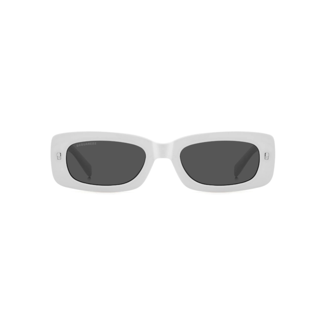 Óculos de Sol Dsquared2 ICON 0020/S VK6 52IR Acetato Branco com lentes na cor Cinza 2