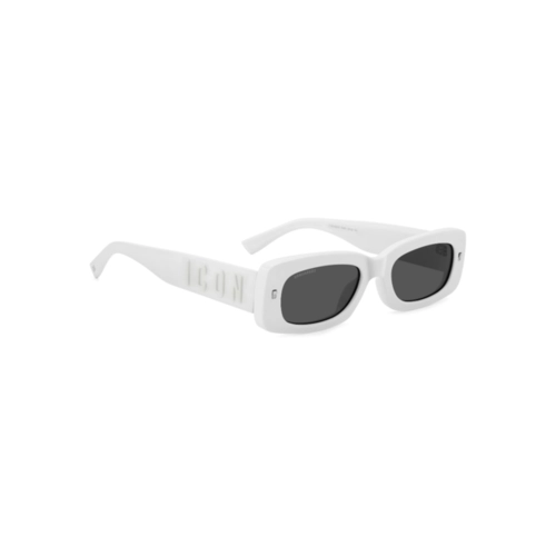 Óculos de Sol Dsquared2 ICON 0020/S VK6 52IR Acetato Branco com lentes na cor Cinza