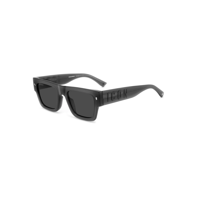 Óculos de Sol Dsquered2 ICON 0021/S KB7 52IR Acetato Cinza com lentes na cor Cinza 1