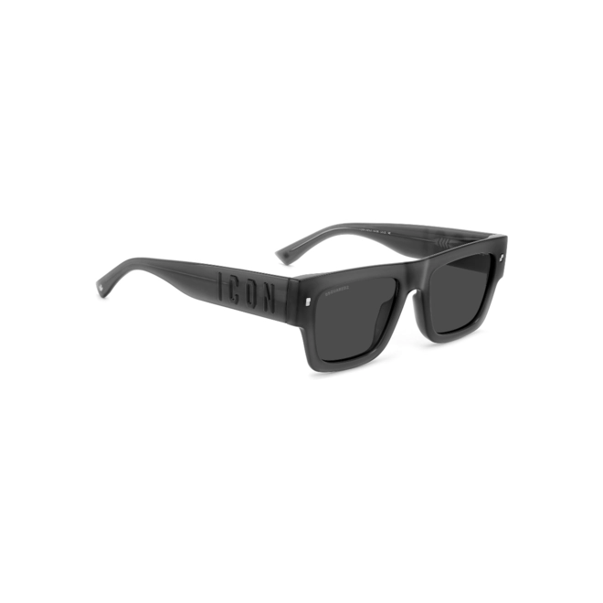 Óculos de Sol Dsquered2 ICON 0021/S KB7 52IR Acetato Cinza com lentes na cor Cinza 3