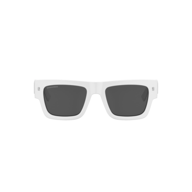 Óculos de Sol Dsquared2 ICON 0021/S VK6 52IR Acetato Branco com lentes na cor Cinza 2