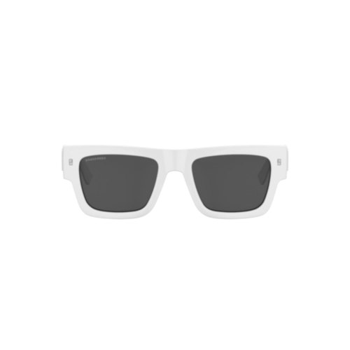 Óculos de Sol Dsquared2 ICON 0021/S VK6 52IR Acetato Branco com lentes na cor Cinza