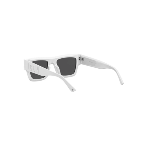 Óculos de Sol Dsquared2 ICON 0021/S VK6 52IR Acetato Branco com lentes na cor Cinza