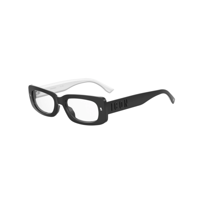 Óculos de Grau Dsquared2 ICON 0022 807 5319 Acetato Preto e Branco 1