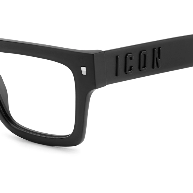 Óculos de Grau Dsquared2 ICON 0023 003 5319 Acetato Preto 4