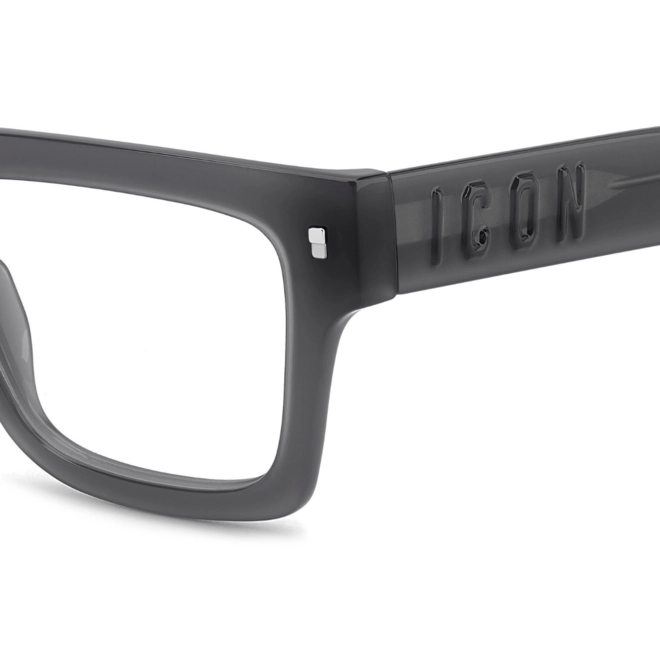Óculos de Grau Dsquared2 ICON 0023 KB7 5319 Acetato Cinza 4