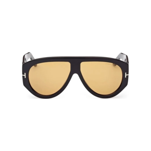 Óculos de Sol Tom Ford FT1044_6001E Acetato Preto com lentes na cor Castanho