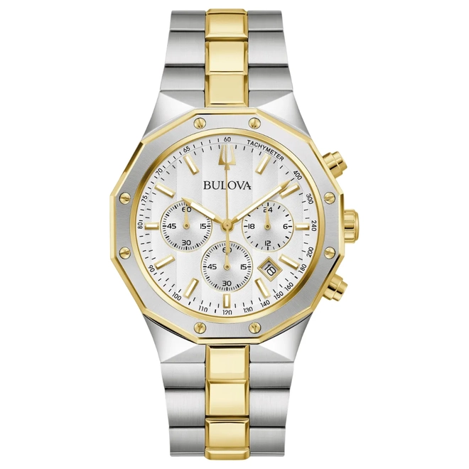 Relógio Bulova Classic Prestige Cronógrafo - 98B450N Dois tons 1