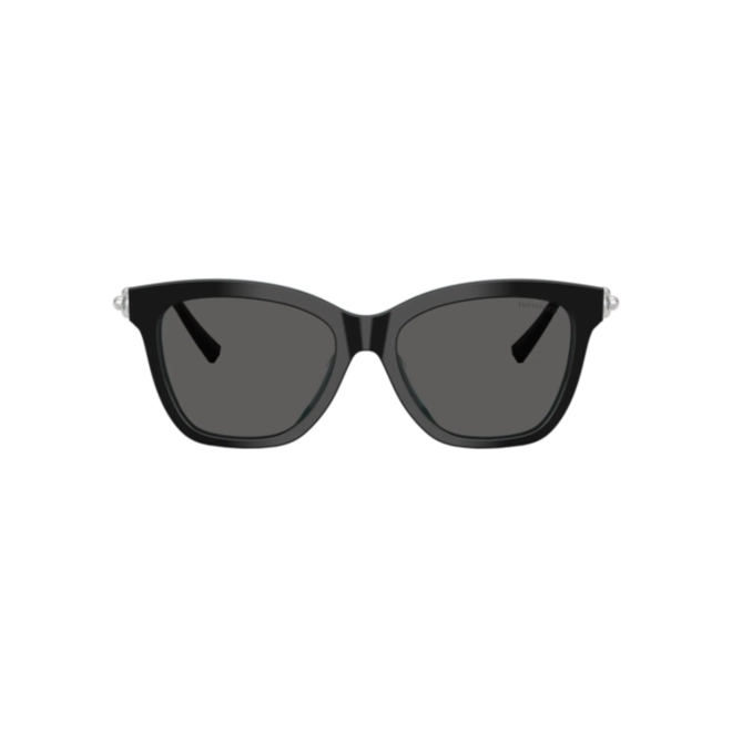 Óculos de Sol Tiffany 0TF4241D 8055S454 Acetato Preto sobre Azul com lentes na cor Cinza Escuro 2
