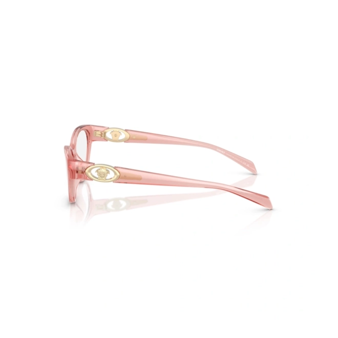 Óculos de Grau Versace 0VE3372U 5322 54 Acetato Rosa Transparente 3