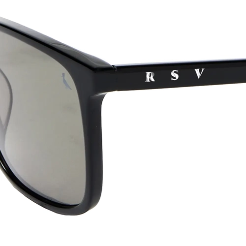 Óculos de Sol Reserva RSV6009S 001 57 Acetato Preto com lentes na cor Verde