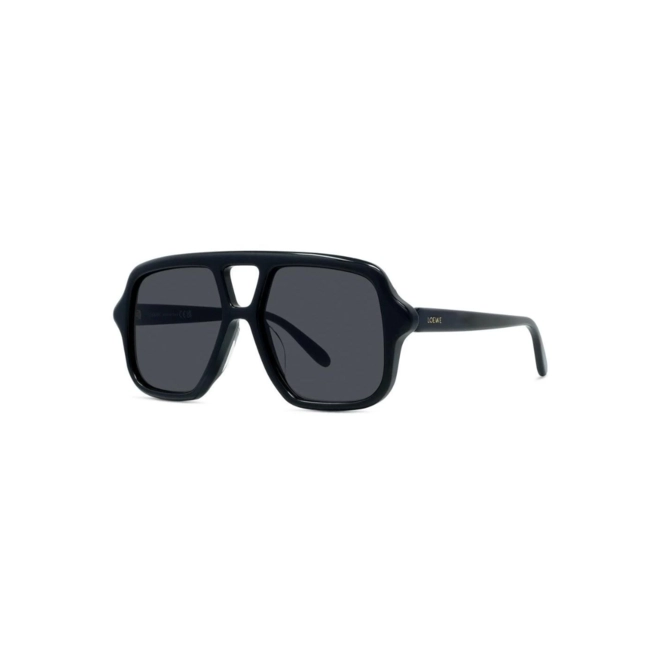 Óculos de Sol Loewe LW40161U_5401A Acetato Preto com lentes na cor Fumê 1