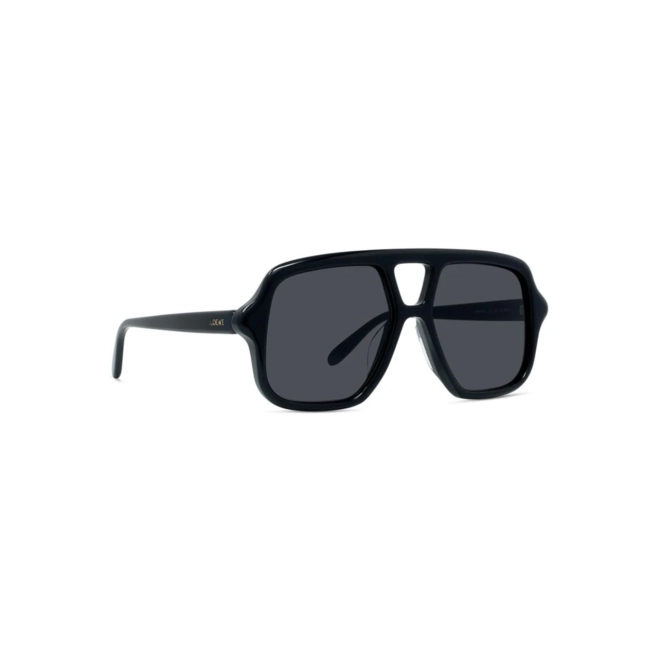 Óculos de Sol Loewe LW40161U_5401A Acetato Preto com lentes na cor Fumê 3