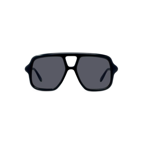 Óculos de Sol Loewe LW40161U_5401A Acetato Preto com lentes na cor Fumê