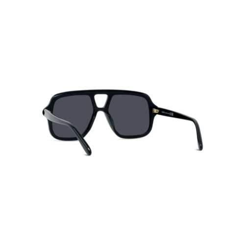 Óculos de Sol Loewe LW40161U_5401A Acetato Preto com lentes na cor Fumê