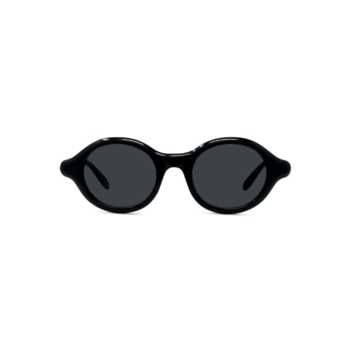 Óculos de Sol Loewe LW40162U_4801A Acetato Preto com lentes na cor Cinza