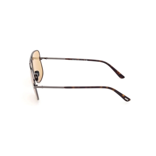 Óculos de Sol Tom Ford FT1096_6208E Metal Cinza com lentes na cor Amarelo