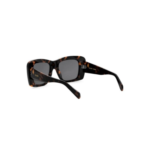 Óculos de Sol Celine CL40321I_5352A Acetato Marrom Mesclado com lentes na cor Fumê