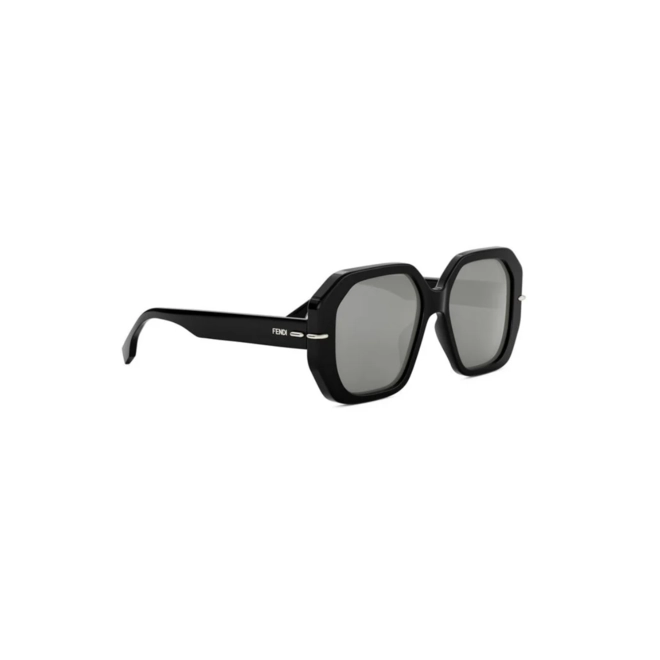 Óculos de Sol Fendi FE40173I_5401C Acetato Preto com lentes na cor Cinza 3