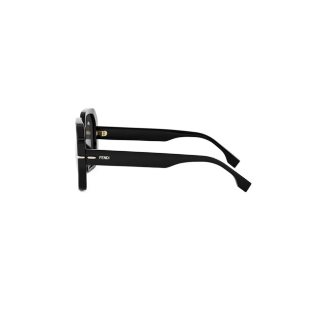 Óculos de Sol Fendi FE40173I_5401C Acetato Preto com lentes na cor Cinza 4