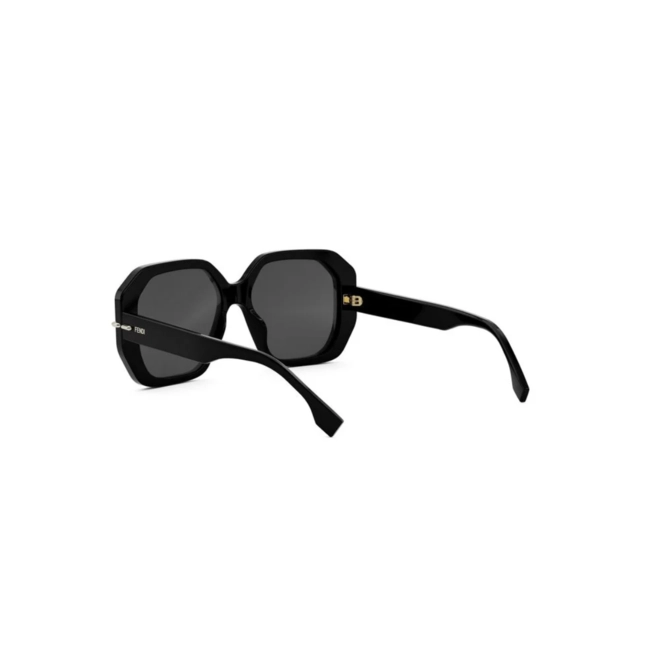 Óculos de Sol Fendi FE40173I_5401C Acetato Preto com lentes na cor Cinza 5