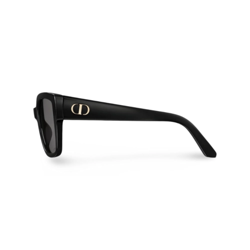 Óculos de Sol Christian Dior Diorglow S1I CD40197I_5301A Acetato Preto com lentes na cor Cinza