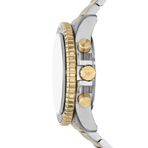 Relógio Emporio Armani Solar Cronógrafo - AR11680B1 P1SK Dois Tons