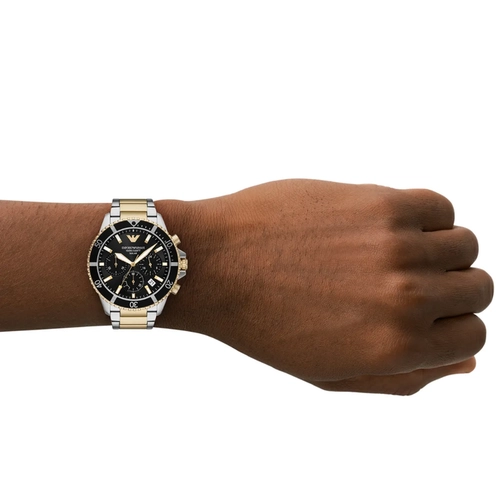 Relógio Emporio Armani Solar Cronógrafo - AR11680B1 P1SK Dois Tons