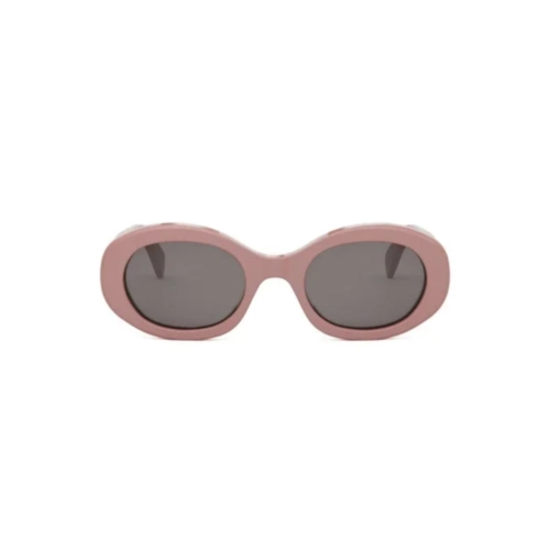 Óculos de Sol Celine Triomphe CL40194U_5272A Acetato Rosa com lentes na cor Cinza