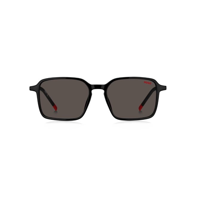 Óculos de Sol Hugo Boss HG 1228/S 807 53IR S Poliamida Preto com lentes na cor Cinza 2