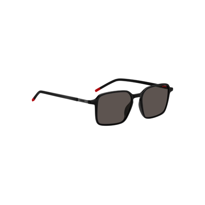 Óculos de Sol Hugo Boss HG 1228/S 807 53IR S Poliamida Preto com lentes na cor Cinza 3