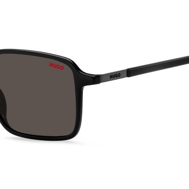 Óculos de Sol Hugo Boss HG 1228/S 807 53IR S Poliamida Preto com lentes na cor Cinza 4
