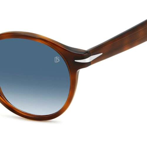 Óculos de Sol David Beckham DB 1178/S WR9 5008 S Acetato Marrom Mesclado com lentes na cor Azul